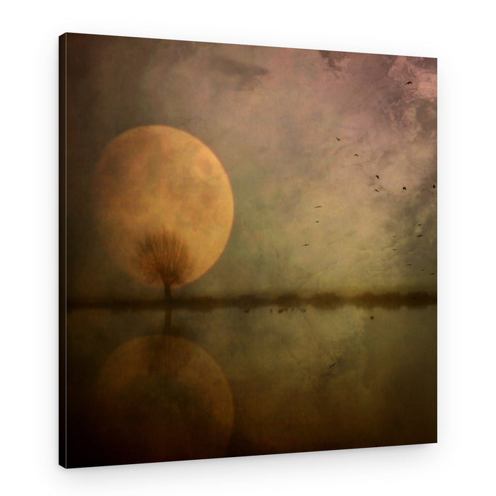 Mystical Moon Reflection – Canvas Print