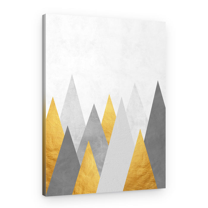 Modern Gold Mountains – Canvas Print
