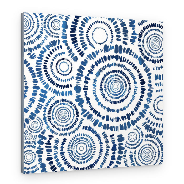 Blue Spiral Dance – Canvas Print