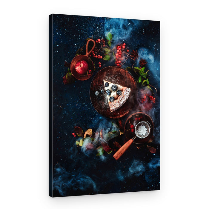 Celestial Blueberry Slice – Canvas Print
