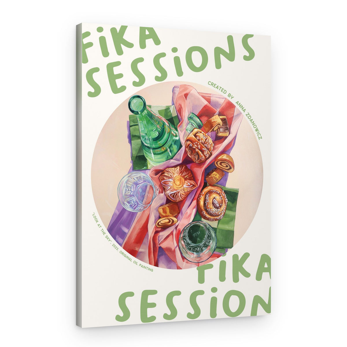 Fika Pastries And Coffee – Canvas Print