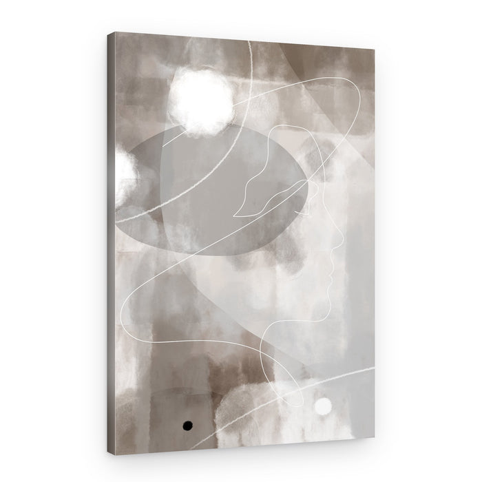 Soft Neutral Profile – Canvas Print