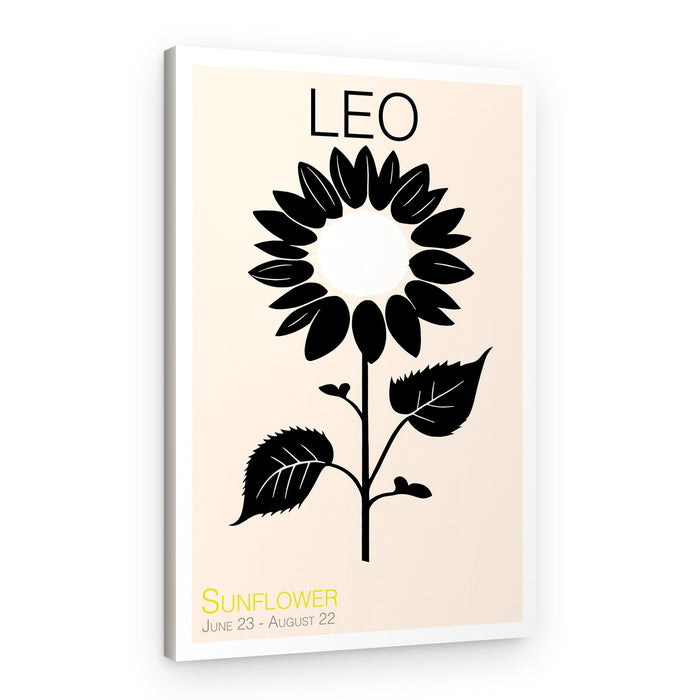 Leo Sunflower Bloom – Canvas Print