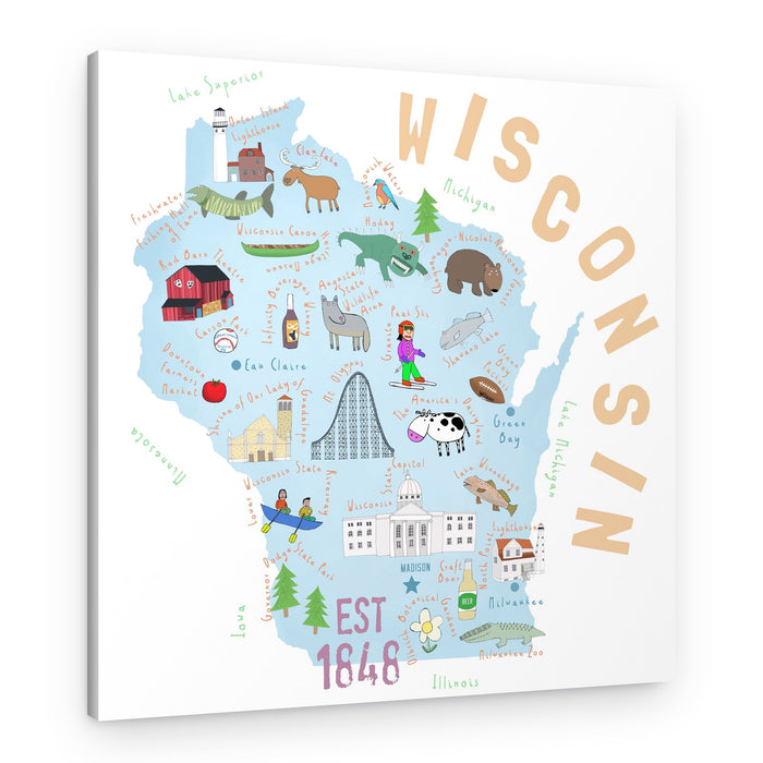Colorful Wisconsin Adventures – Canvas Print