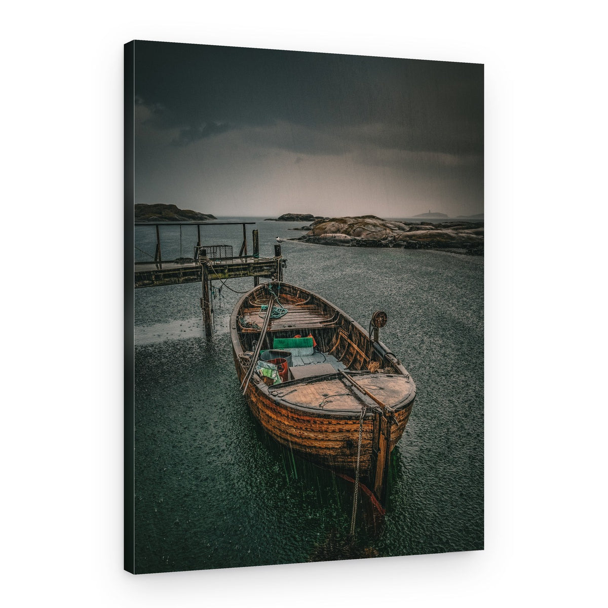 Rainy Day Boat – Canvas Print