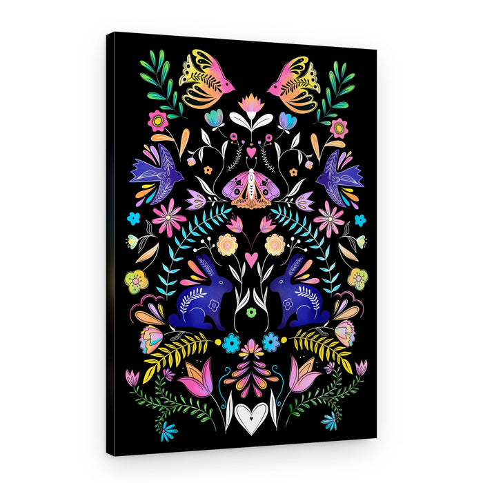 Colorful Folk Garden – Canvas Print