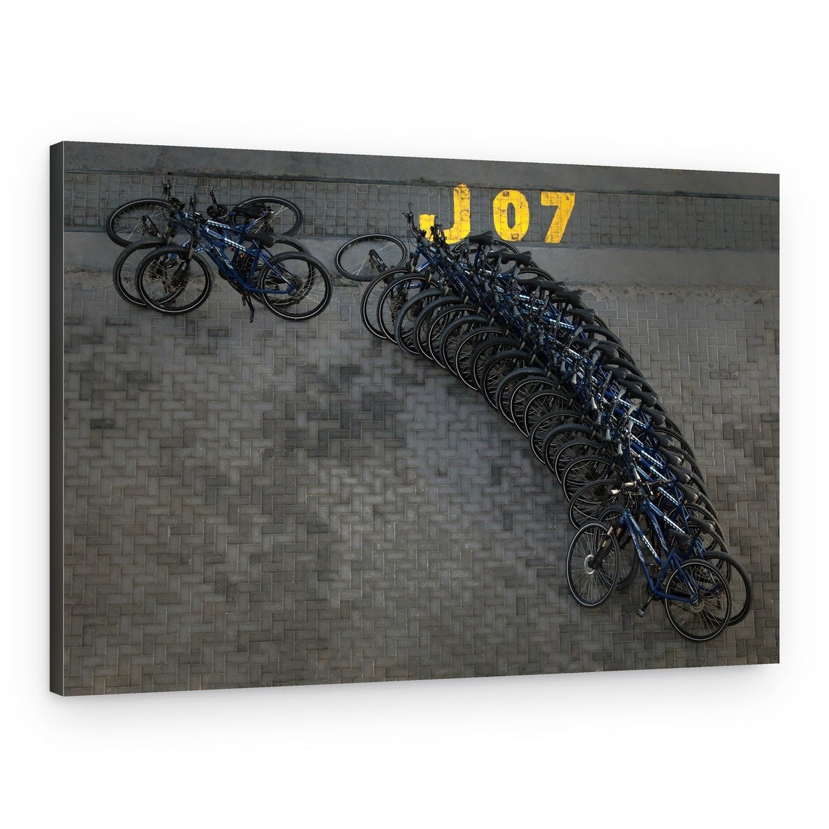 Bicycle Row – Canvas Print