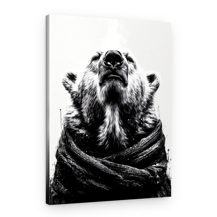 Serene Polar Bear – Canvas Print