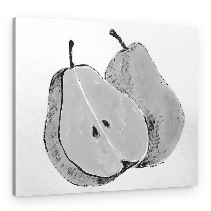 Black And White Pears – Canvas Print