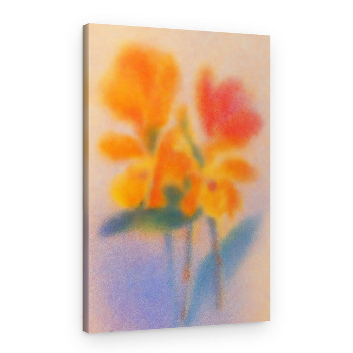 Ethereal Orange Orchids – Canvas Print
