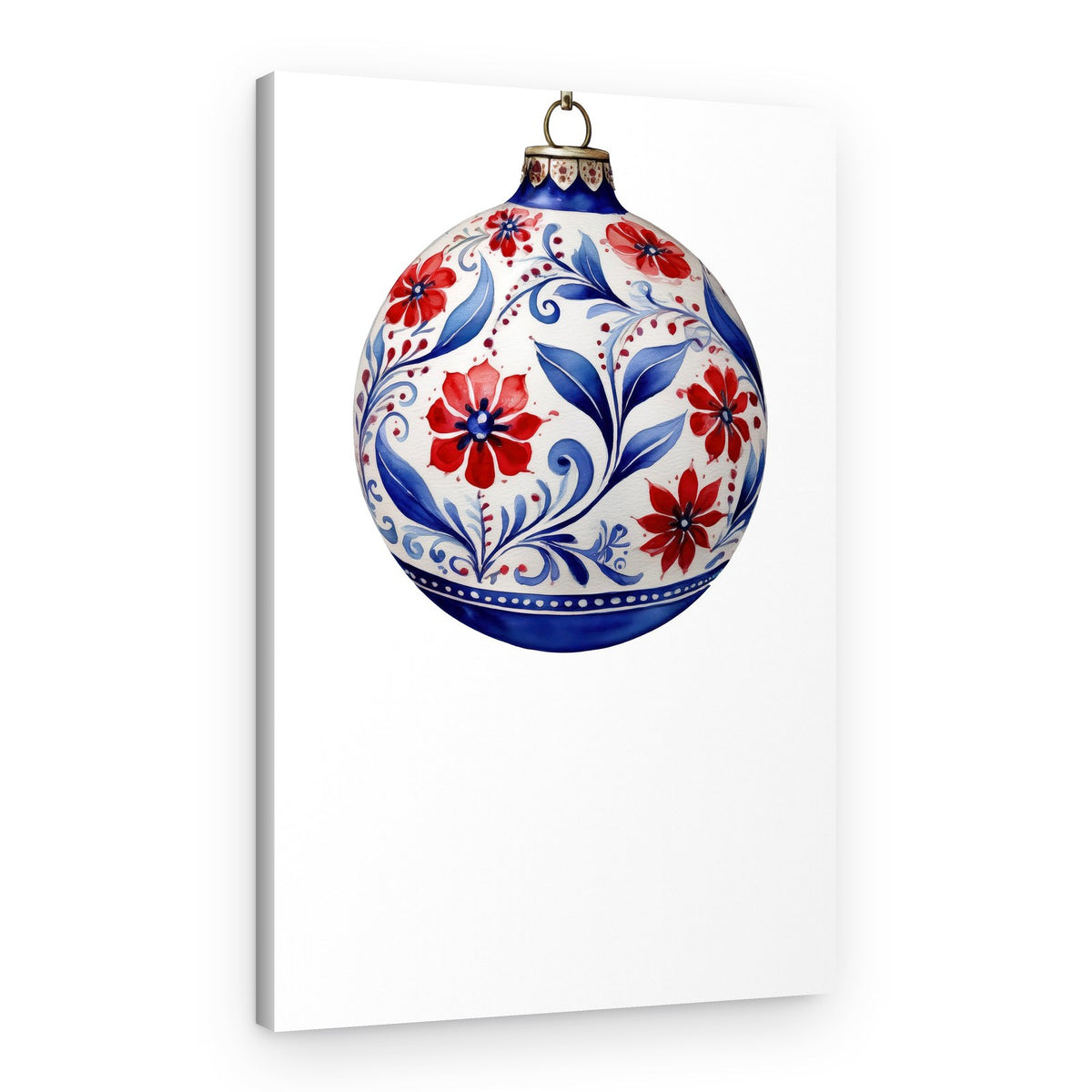 Elegant Floral Ornament – Canvas Print
