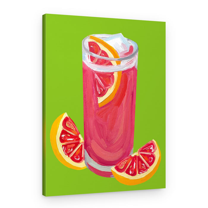 Pink Grapefruit Cocktail – Canvas Print
