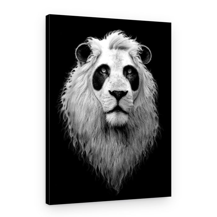 Majestic Panda Lion – Canvas Print