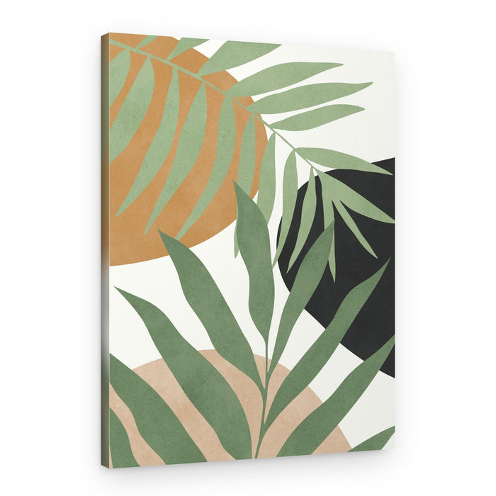 Earthy Palm Shapes – Canvas Print