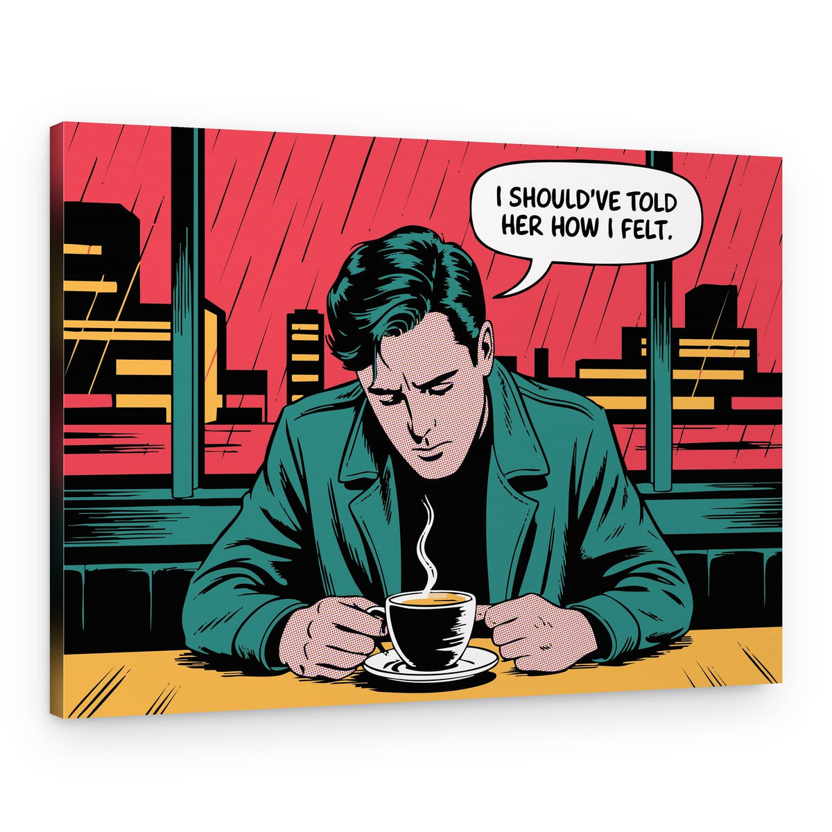Rainy City Thoughts – Canvas Print