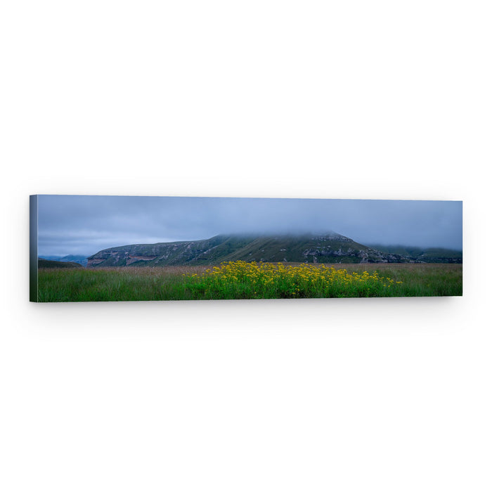 Misty Mountain Flowers – Canvas Print