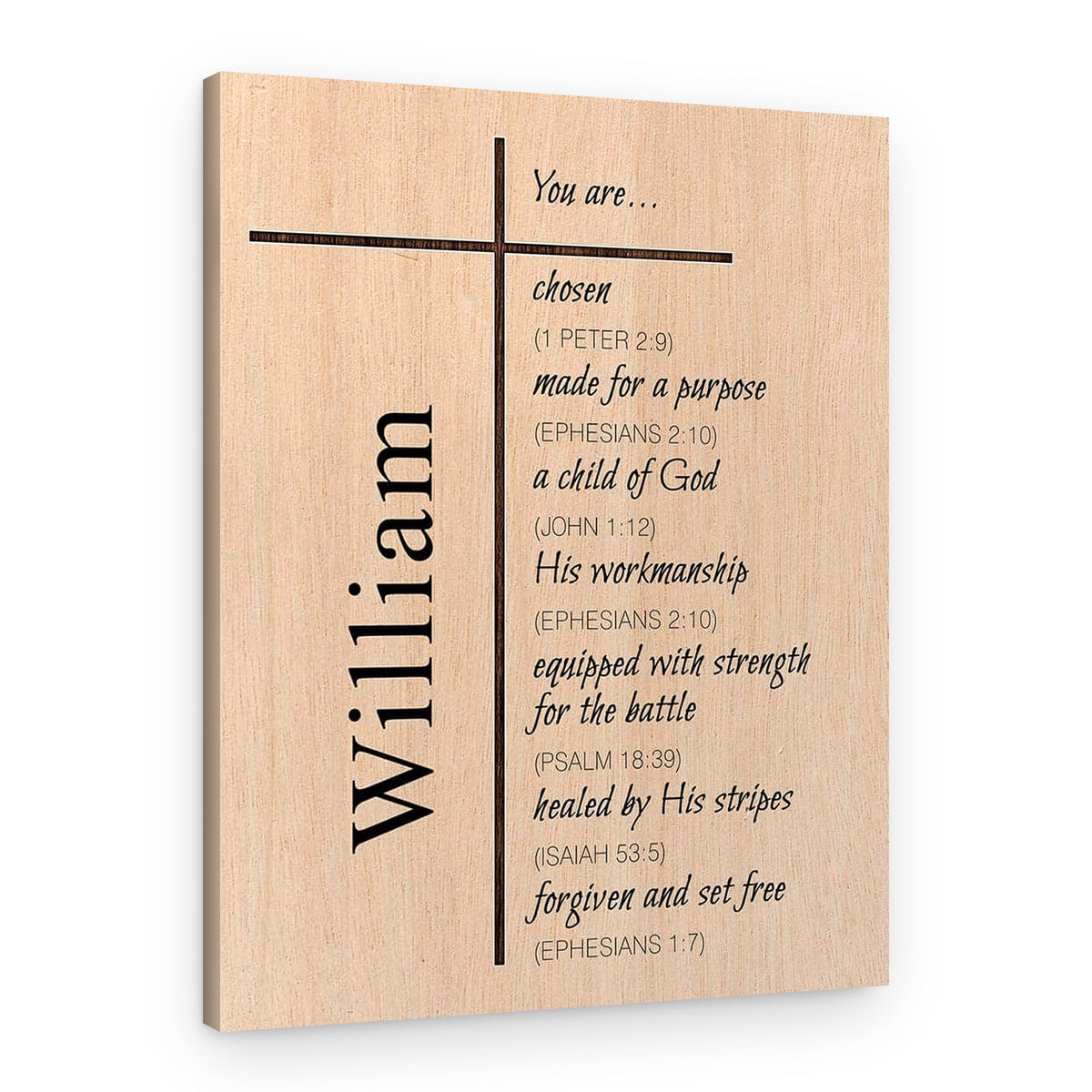 Custom Christian Canvas Print Gift for Men – Canvas Print – Design B