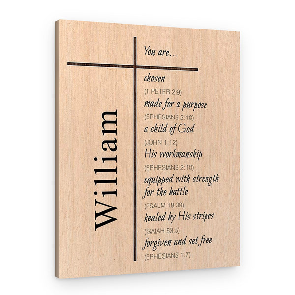 Custom Christian Canvas Print Gift for Men