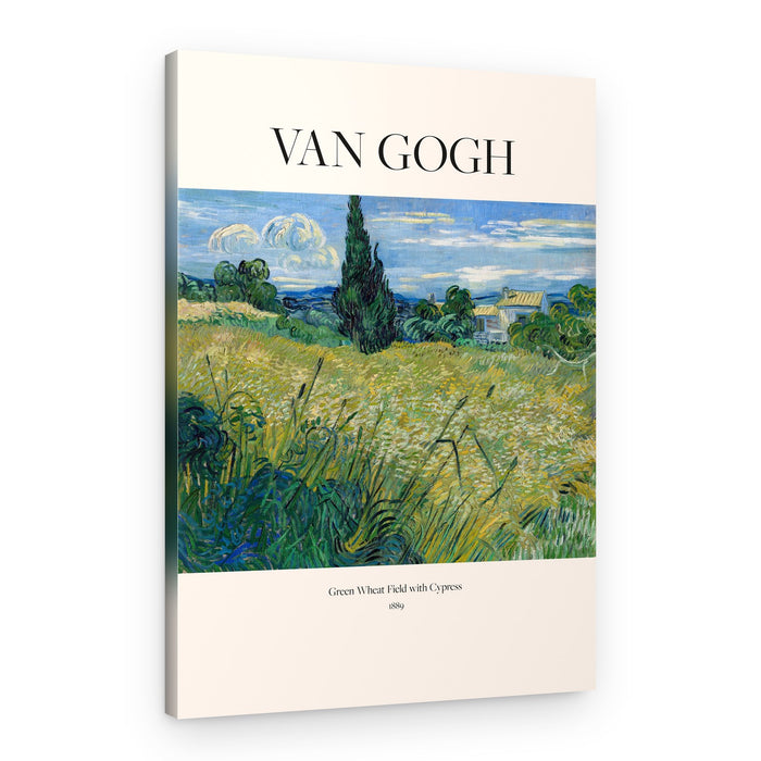 Green Wheat Field With Cypress (1889) Van Gogh – Canvas Print