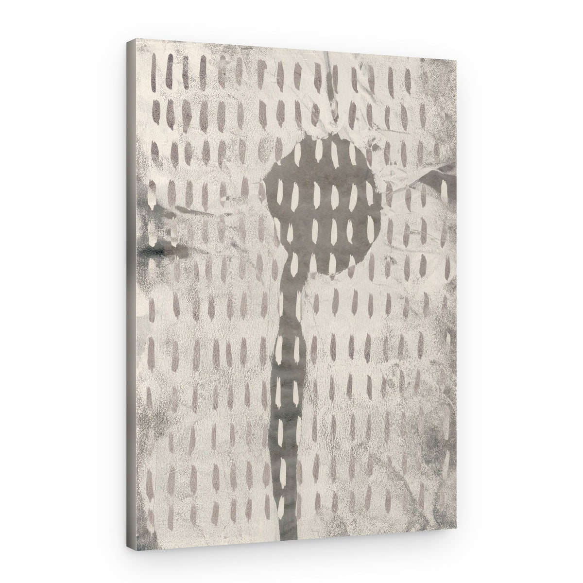 Modern Flower Silhouette – Canvas Print
