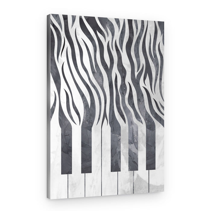 Zebra Piano Rhythm – Canvas Print