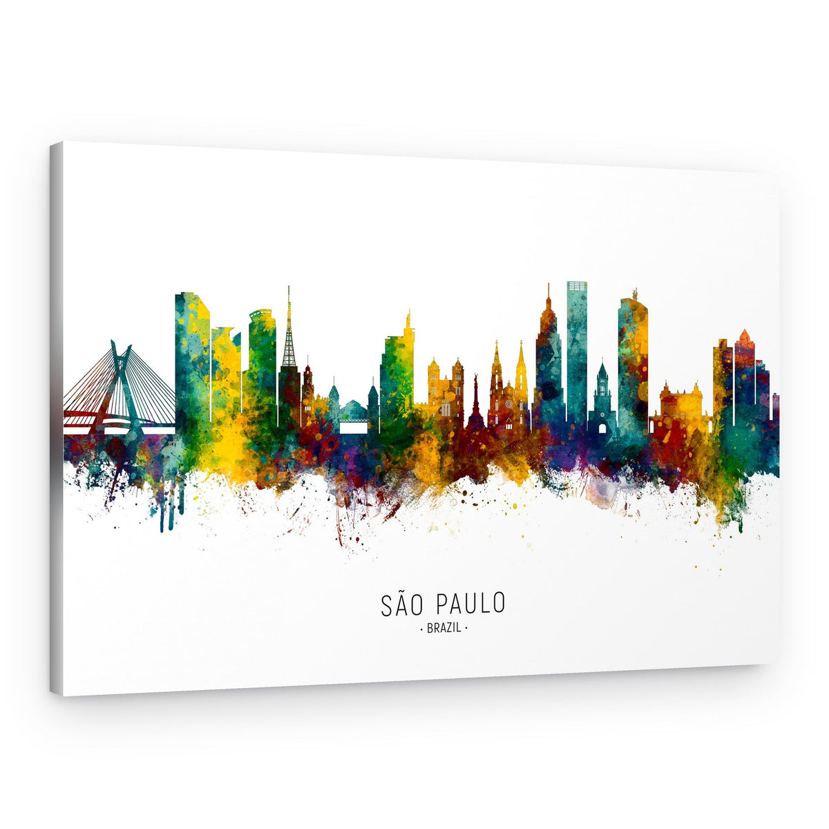Vibrant São Paulo Skyline – Canvas Print