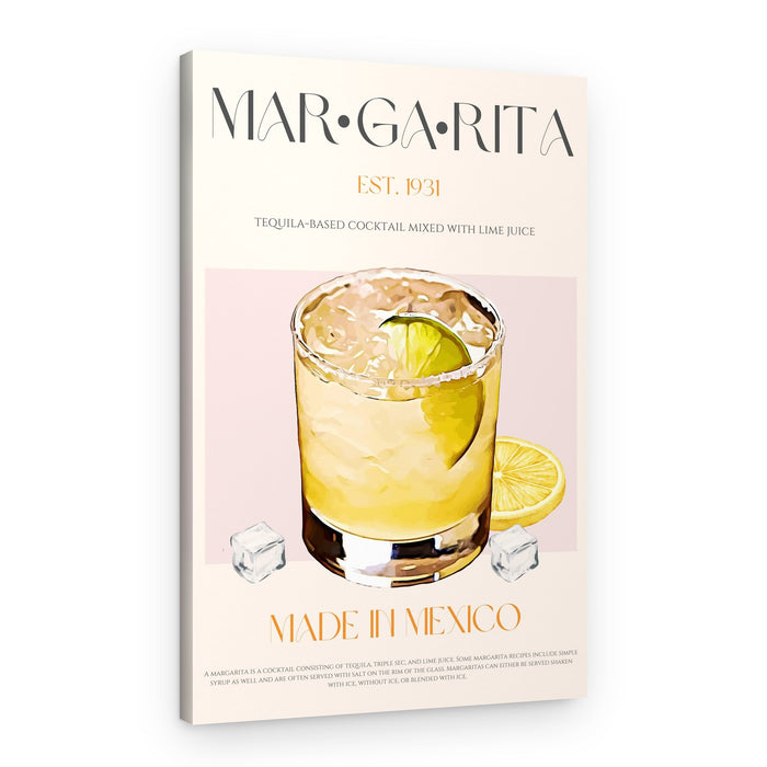 Classic Margarita Recipe – Canvas Print