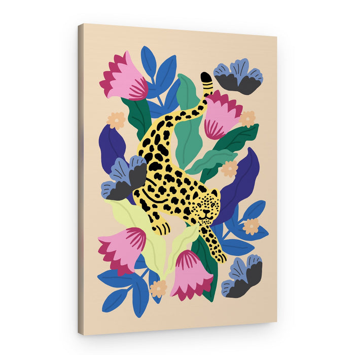 Floral Leopard – Canvas Print