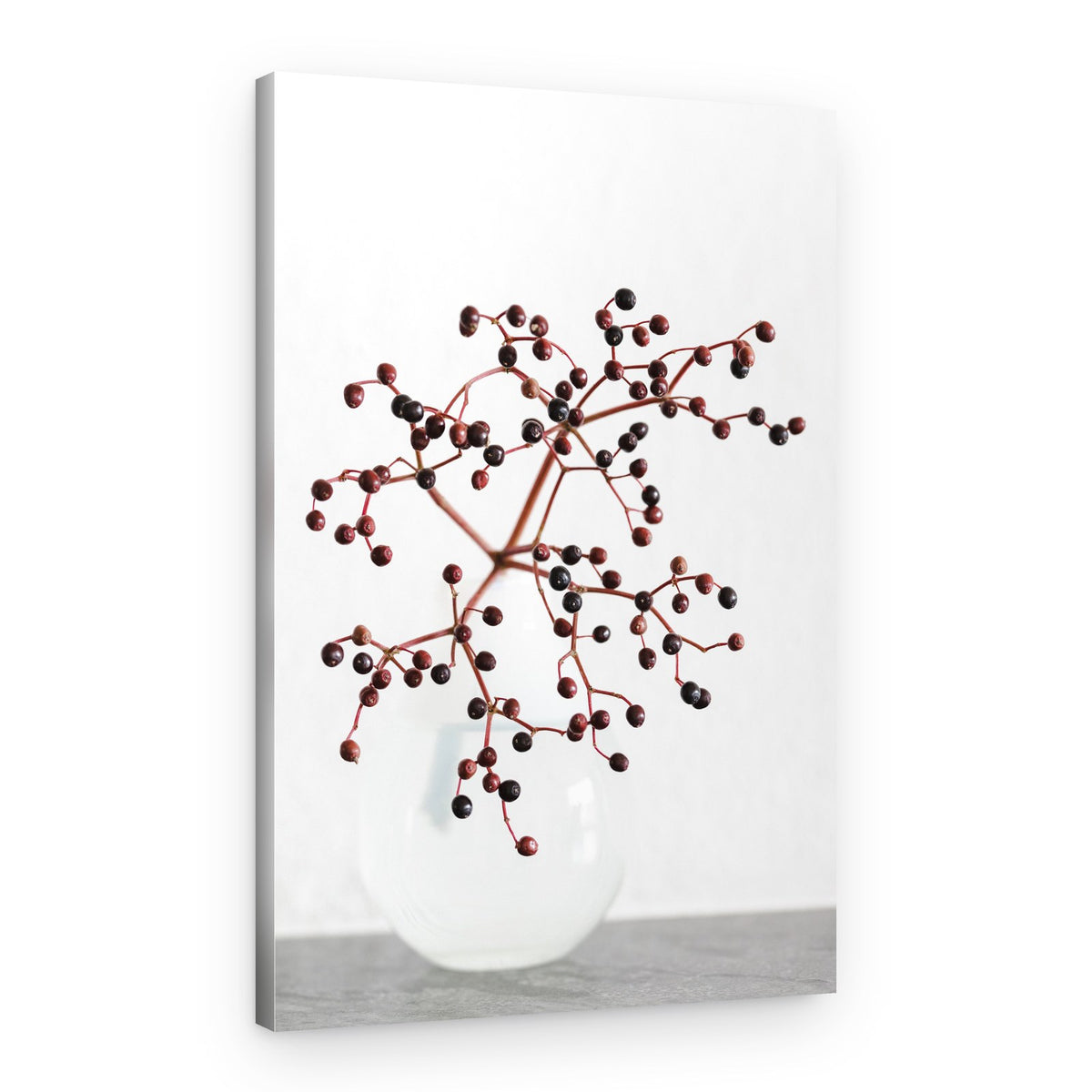 Dark Berry Still Life – Canvas Print