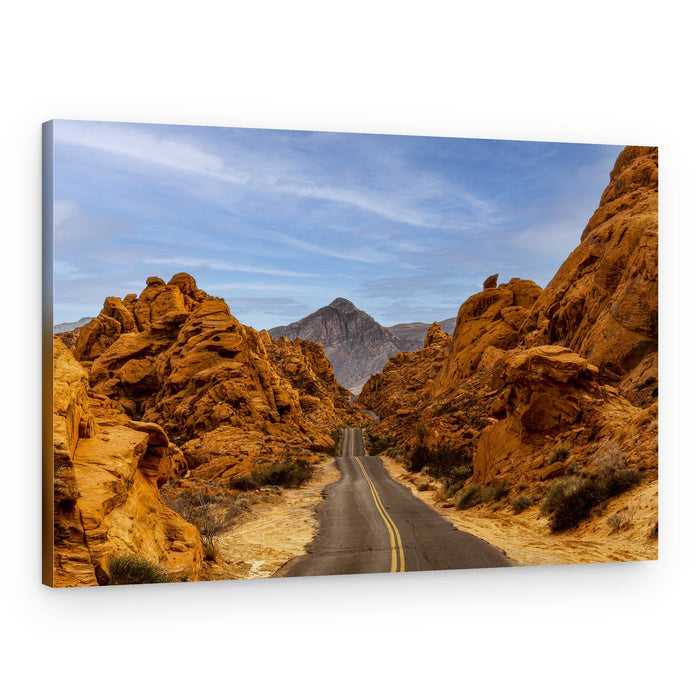 Winding Red Rock Road – Canvas Print