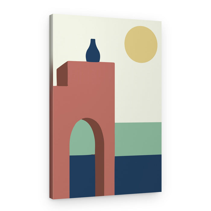 Mediterranean Sun Arch – Canvas Print