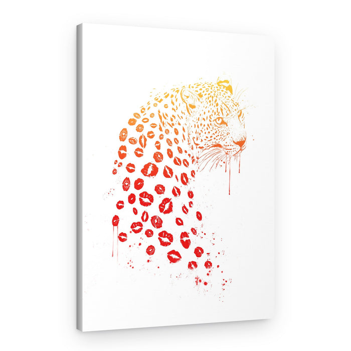 Leopard Kisses – Canvas Print