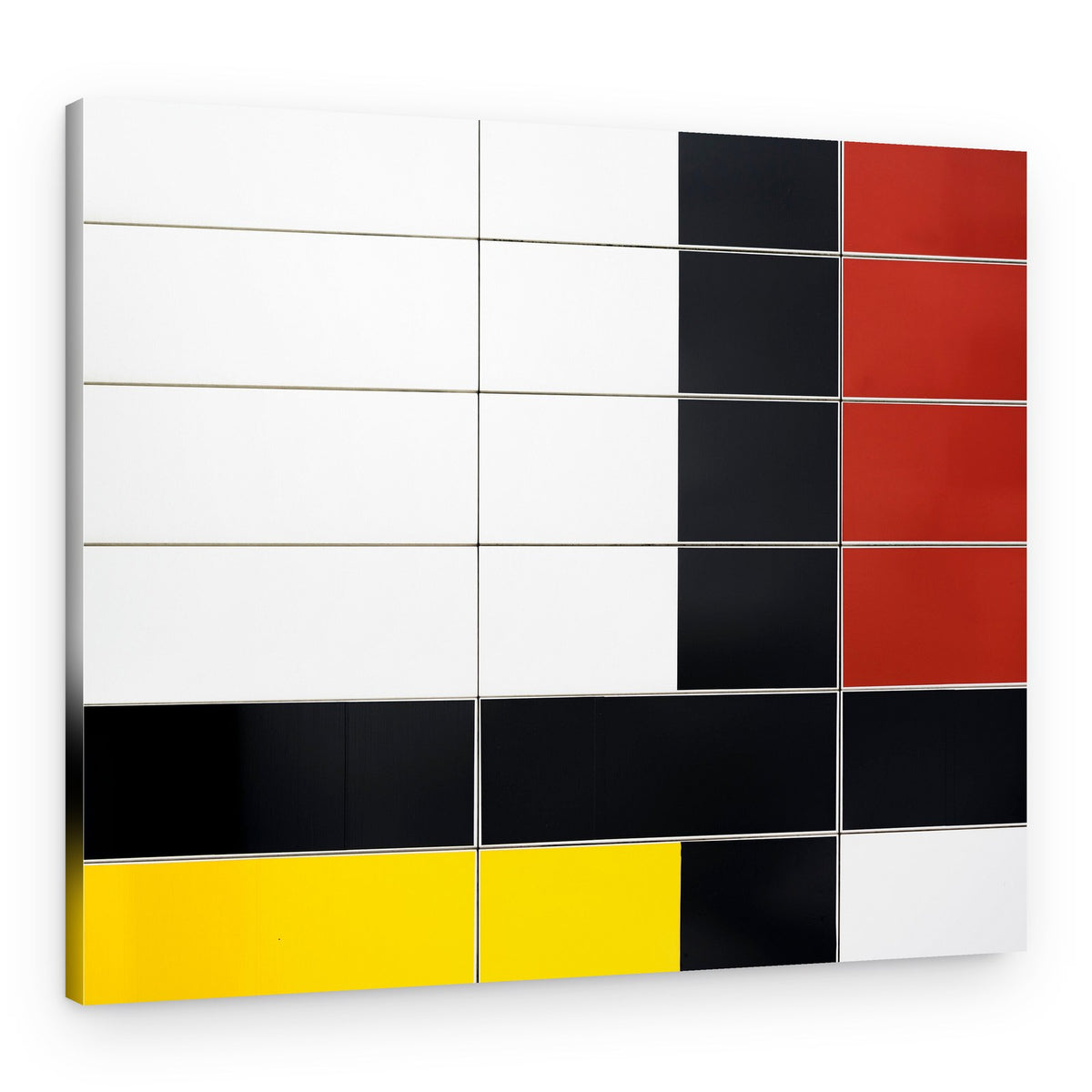 Bold Geometric Panels – Canvas Print