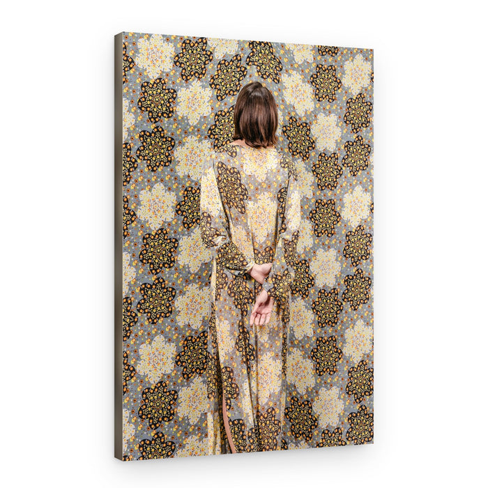 Bohemian Patterned Dress – Canvas Print
