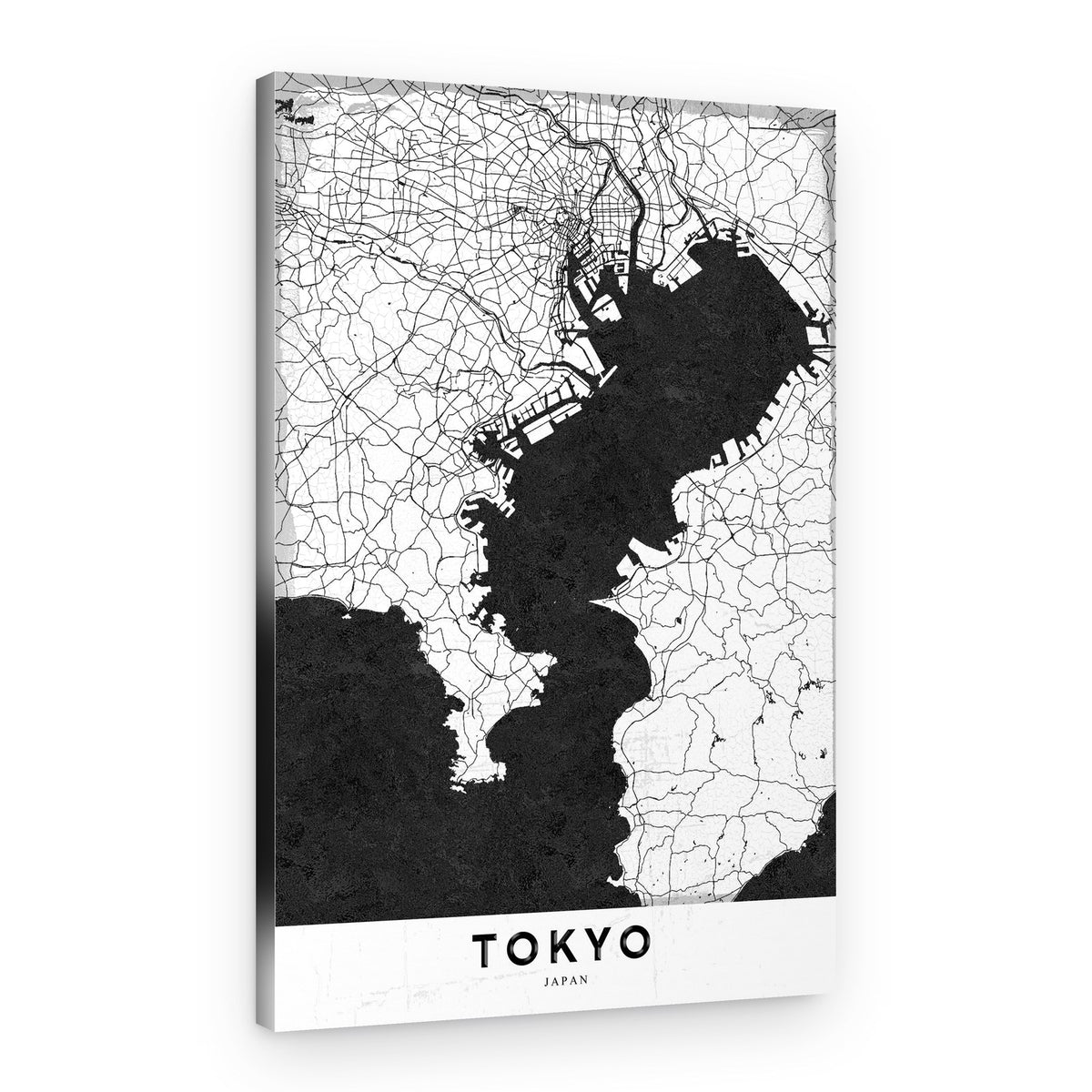 Minimalist Tokyo Map – Canvas Print