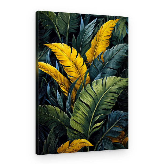 Vibrant Tropical Leaves – Canvas Print